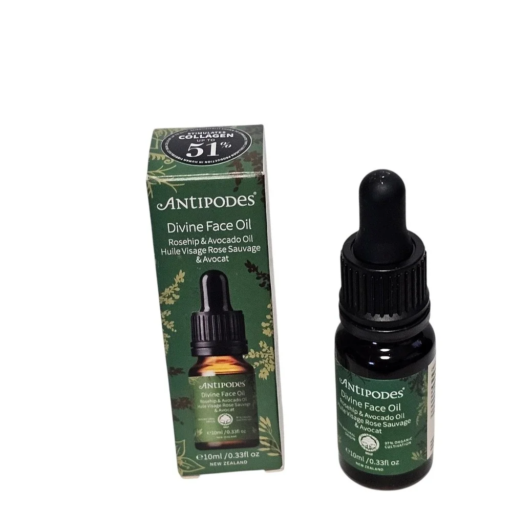 Antipodes Divine Rosehip & Avocado Oil Face Oil 0.33 fl.oz. 10 ml. Travel Size